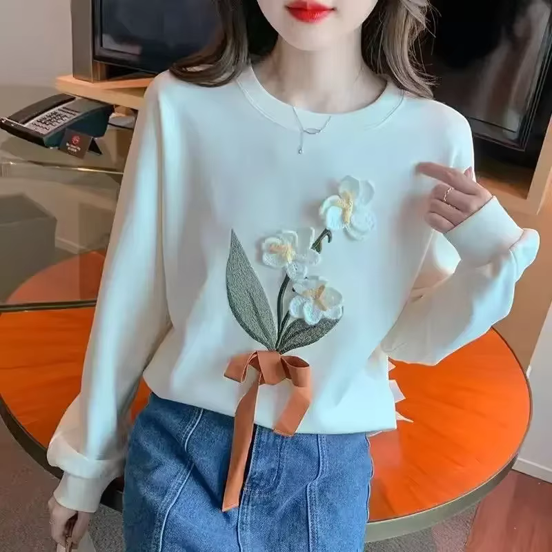 Sweat-shirt à manches longues pour femmes