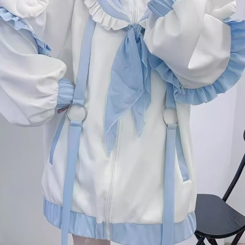 Cardigan à col marin Harajuku pour femme