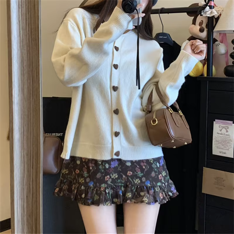 Cardigan tricoté pour femmes en automne