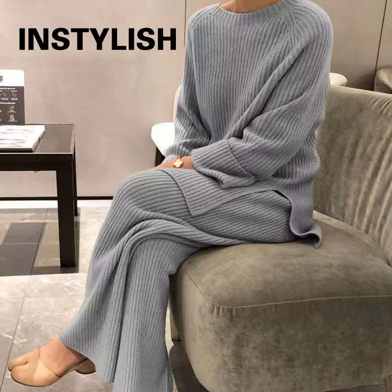 Ensemble pull deux pièces élégant pour femme