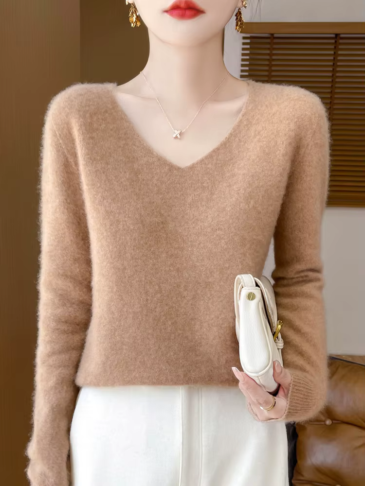 Pull en laine mérinos fine pour femme