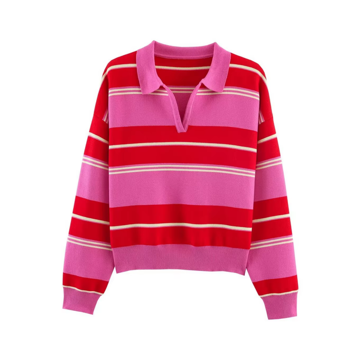 Pulls en tricot rayés pour femmes