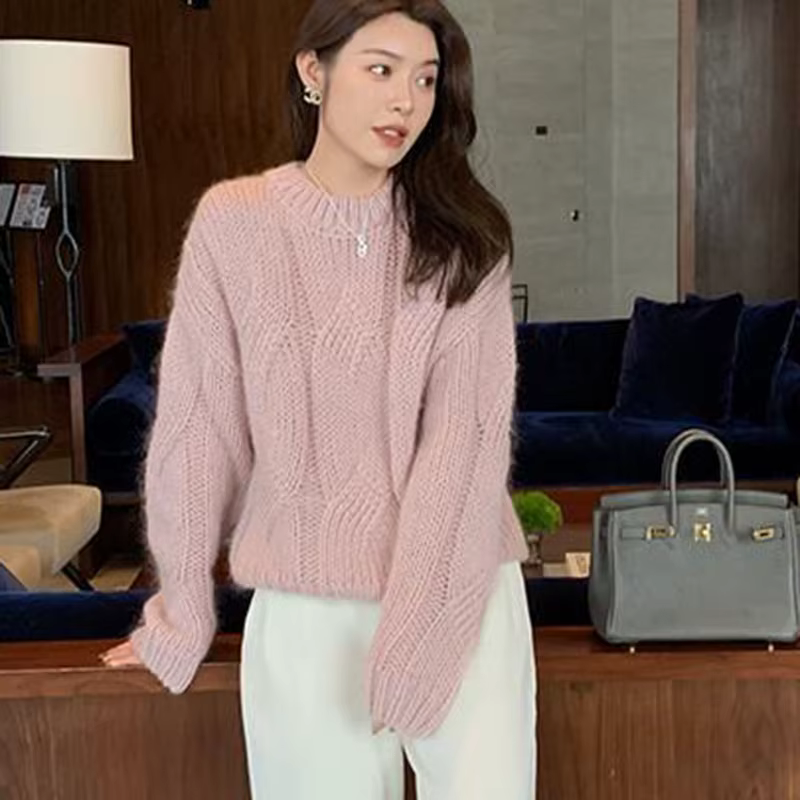 Biyaby-Pull torsadé pour femme