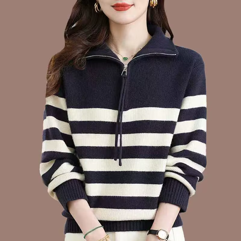 Pull en laine fine épaisse pour femme