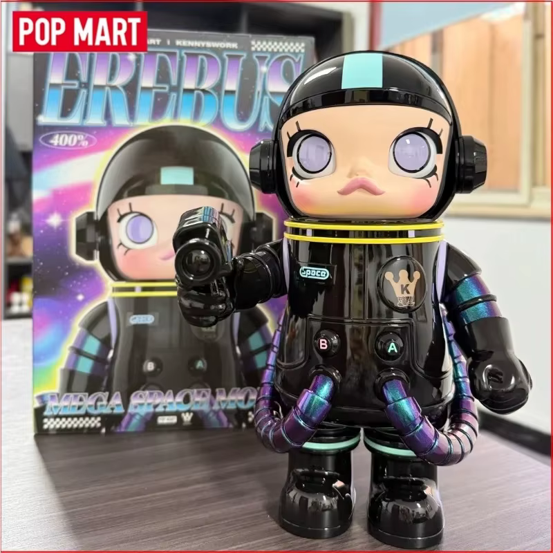 POP MART Giant Space Molly 400% Series, figurine d'action d'anime en édition limitée, ornement décoratif, cadeau de Noël à collectionner