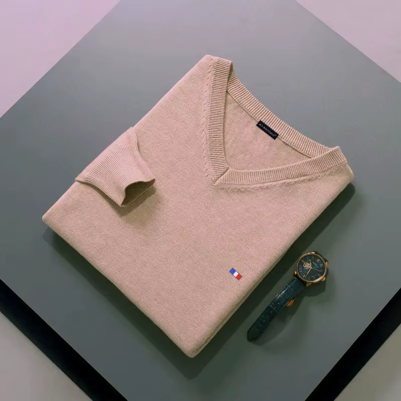 Pull classique col en v Pull hommes automne hiver cachemire mélange chaud Pull vêtements Pull Homme Hombre Pull