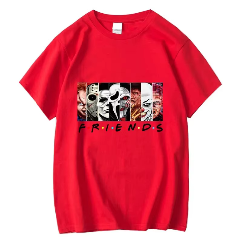 T-shirt à col rond imprimé Funny Friends pour hommes, 100% coton, haute qualité, été cool, t-shirt décontracté pour hommes