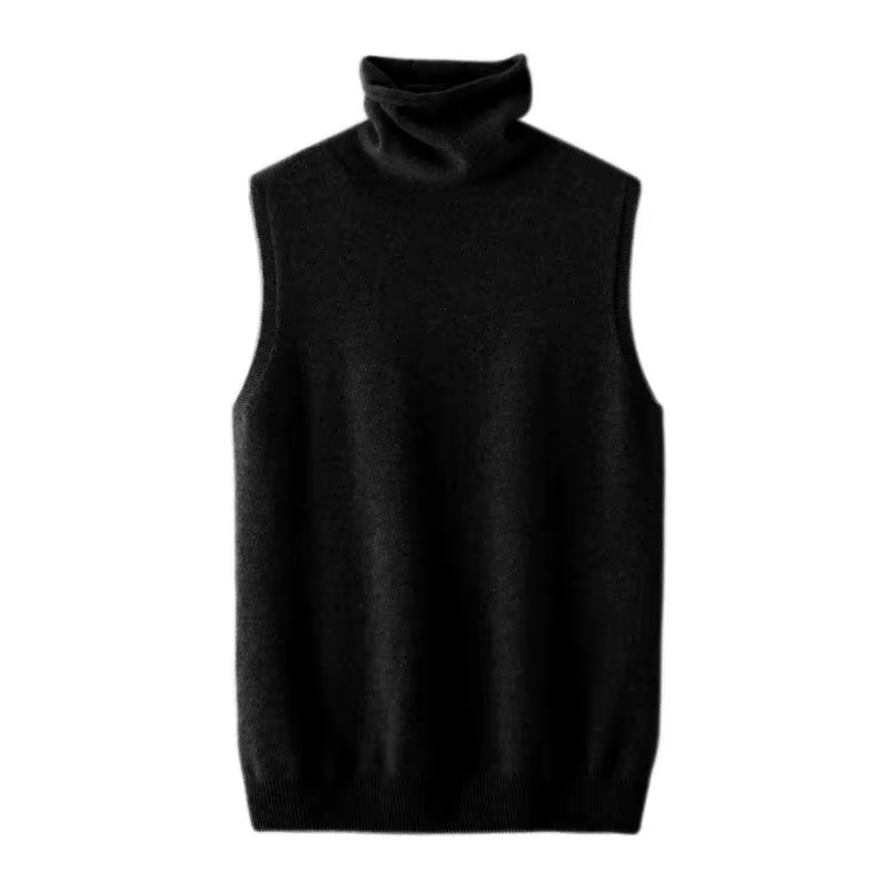 Pull en laine tricoté à col haut