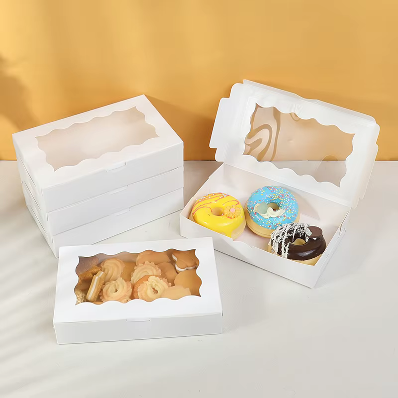 Coffrets cadeaux avec fenêtre, 5 à 20 pièces, pour fête d'anniversaire, chocolat, bonbons, biscuits, emballage cadeau, fournitures de mariage, réception-cadeau pour bébé, décor de noël