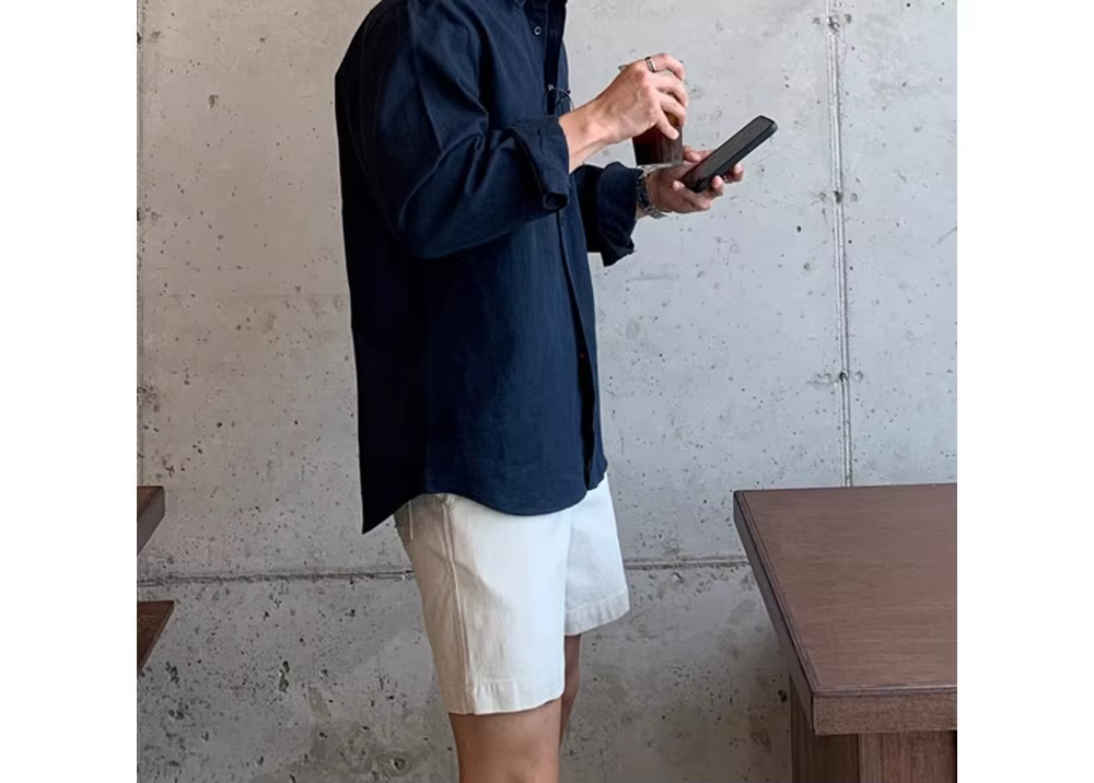 Chemise à manches longues haut de gamme pour homme, nouveau style printemps-automne, veste décontractée et ample