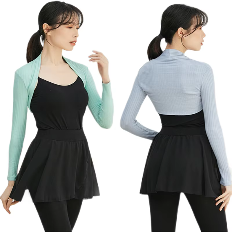 Cardigan court en coton pour femmes et adolescents