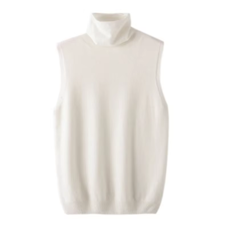 Pull en laine tricoté à col haut