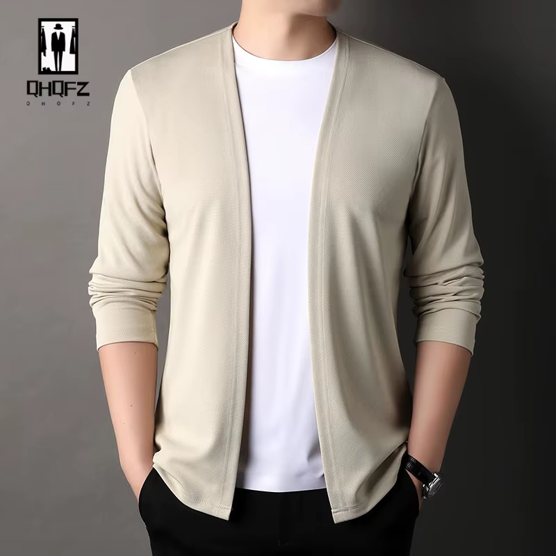 Veste Cardigan à manches longues pour hommes, haut tendance décontracté, nouvelle collection