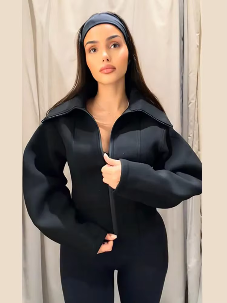Veste pour femme, manteau cintré à la taille