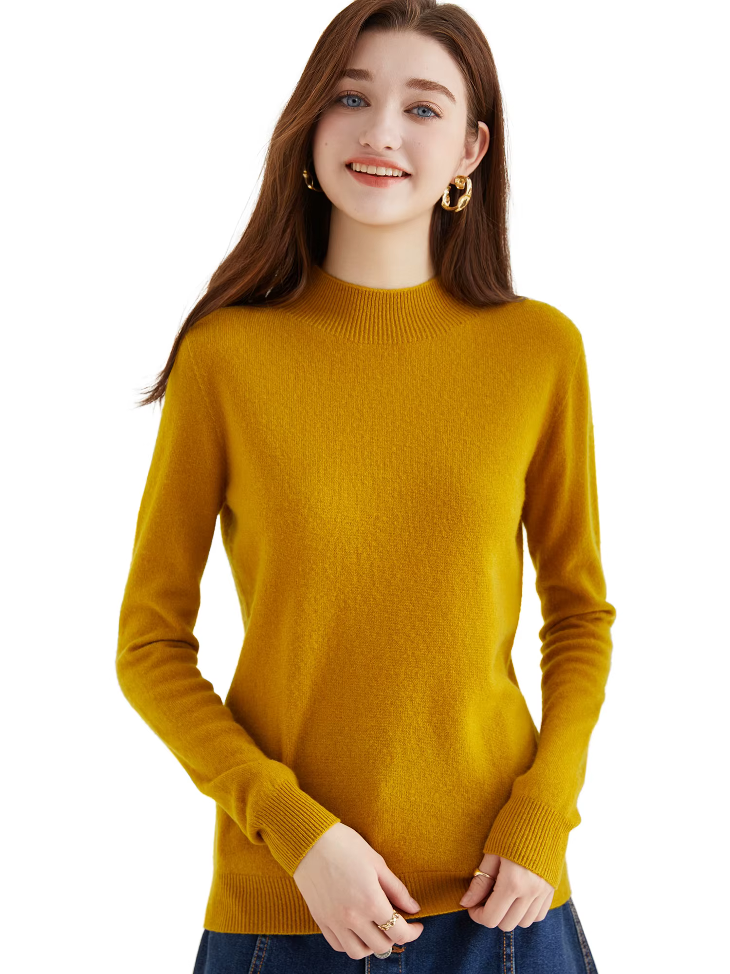 Nouveaux chandails à col roulé hauts pull femme laine tricots 100%