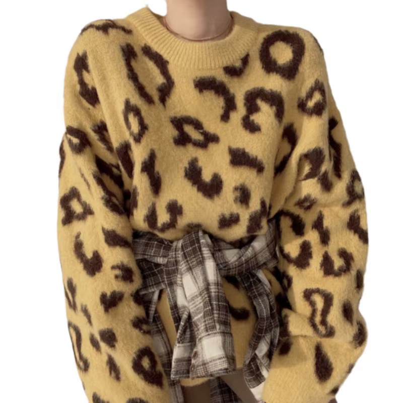 Pull à col ras du cou pour femme