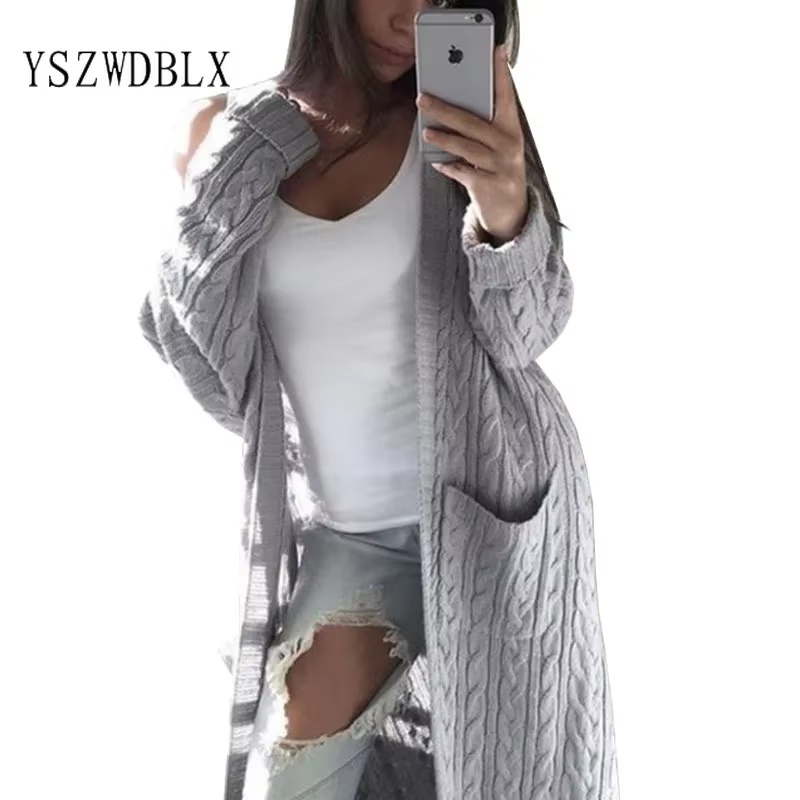 Cardigans longs pour femmes en coton