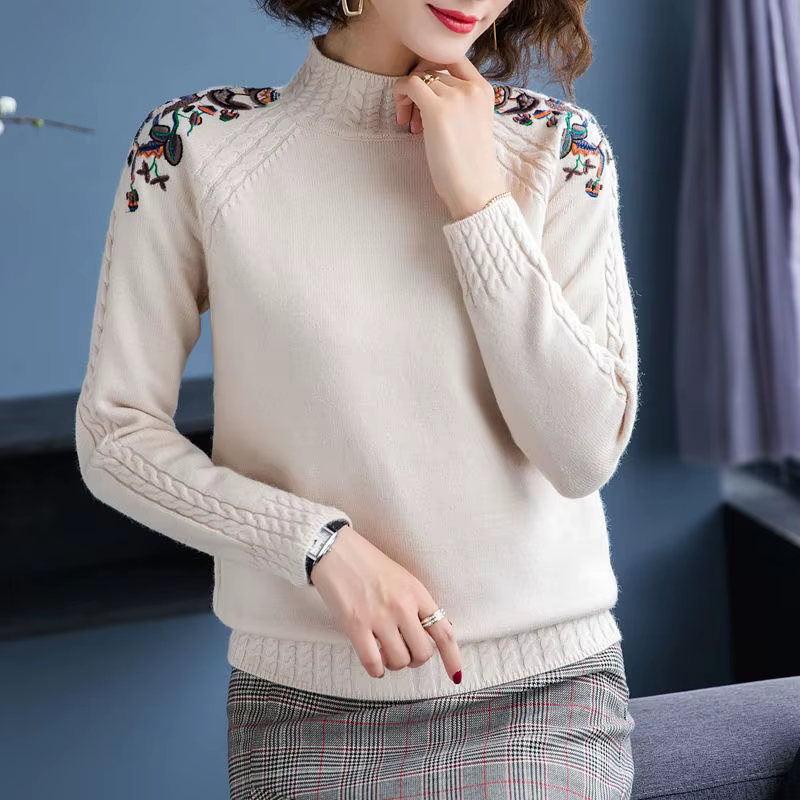 Pull Femme nouveau Vintage imprimé tricots