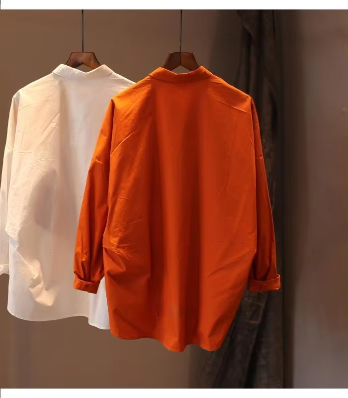 Chemise blanche à manches longues pour femmes, chemisiers College de fleurs, vêtements en Y élégants, vintage, mode coréenne