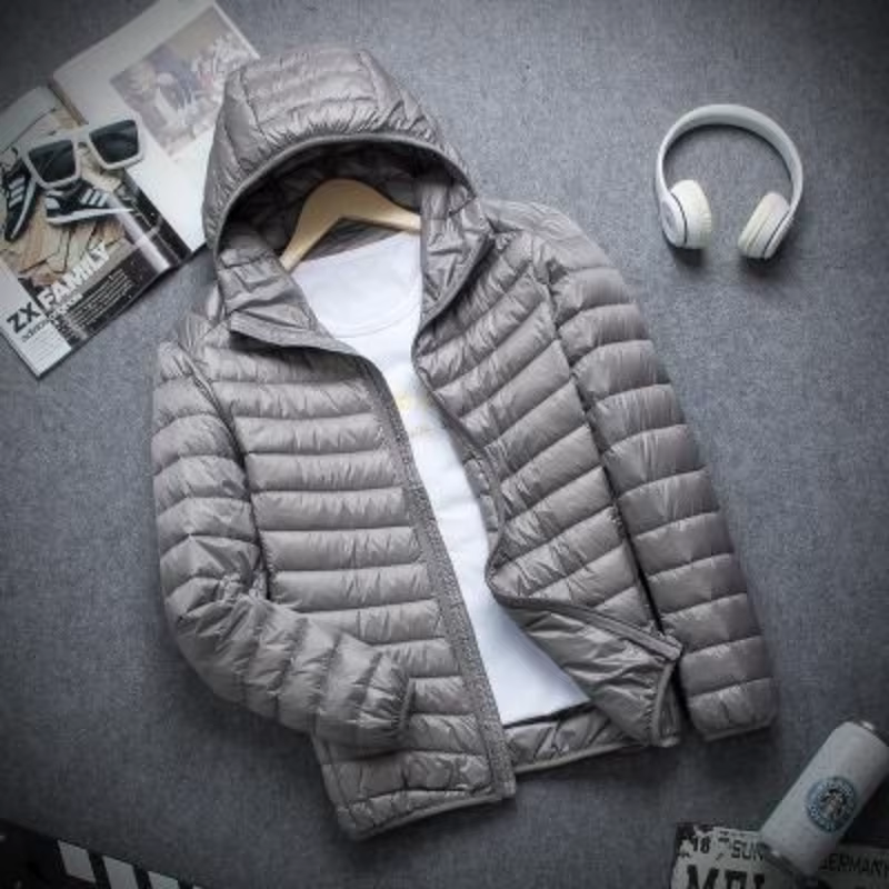 Nouveau automne et hiver doudoune hommes mode à capuche Super léger chaud mince manteau doudoune hommes manteau