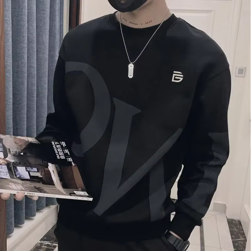 Pull à col rond PVD pour hommes, sweat-shirt, style coréen, streetwear S, haute qualité, automne, nouveau
