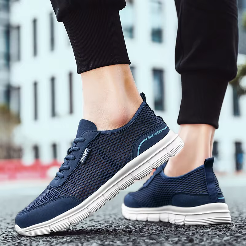 Baskets d'été en maille respirante pour hommes, mocassins confortables à semelle souple, chaussures de pataugeoire de plage polyvalentes, Tenis Masculino