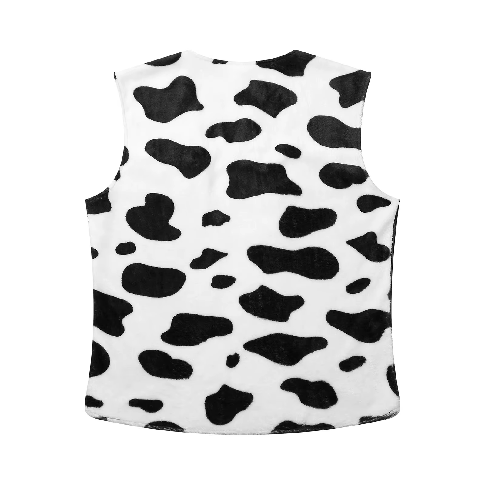 Costume de Cowboy Occidental pour Homme, Cardigan D.lique à Glaçure Imprimée Vache, Ouvert sur le Devant, Gilet à Pompon, Cosplay d'Halloween, Habillage de ix
