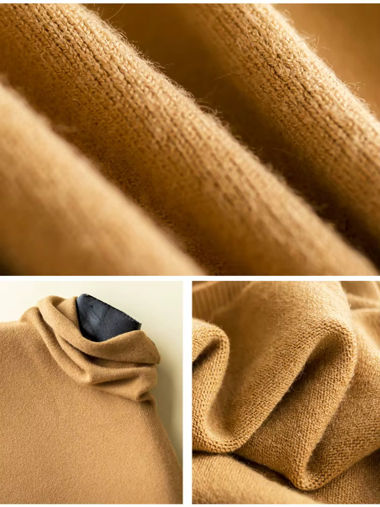 Pulls Col Roulé Femme 2026 – Nouveauté Automne Hiver – Chandail Tricoté à Manches Longues – Hauts Doux