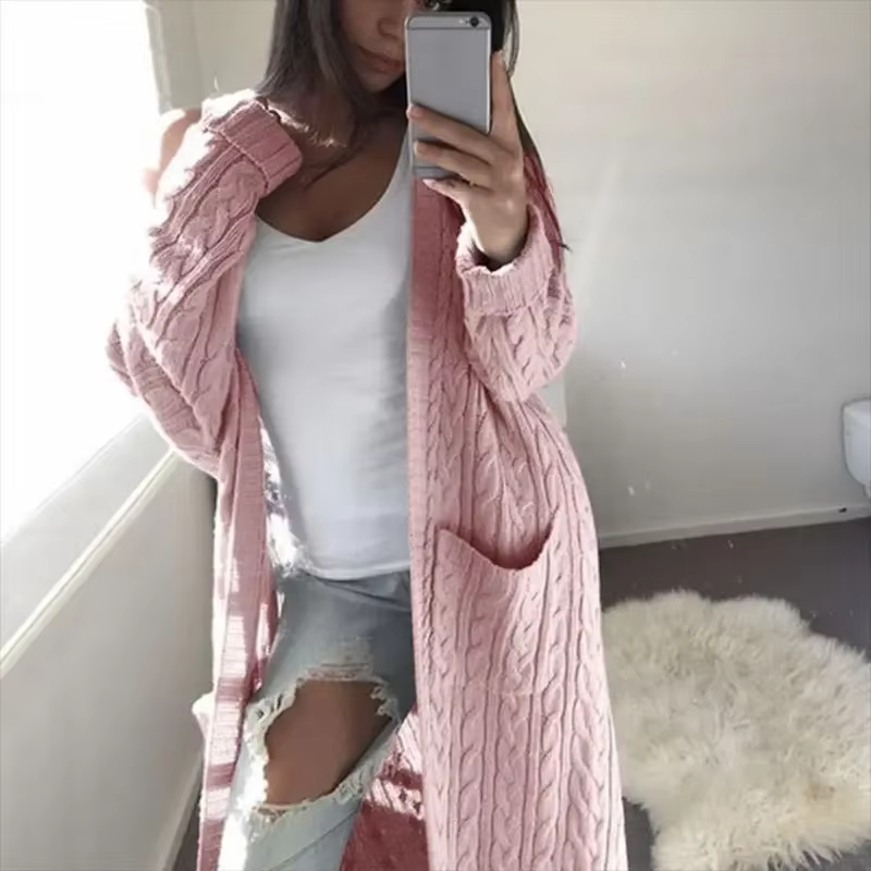 Cardigans longs pour femmes en coton