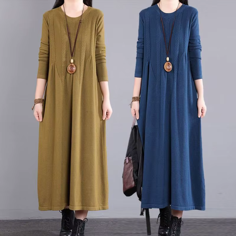 Ropa De Mujer nouveaux Pulls femme vêtements ample longue robe pull printemps automne femmes