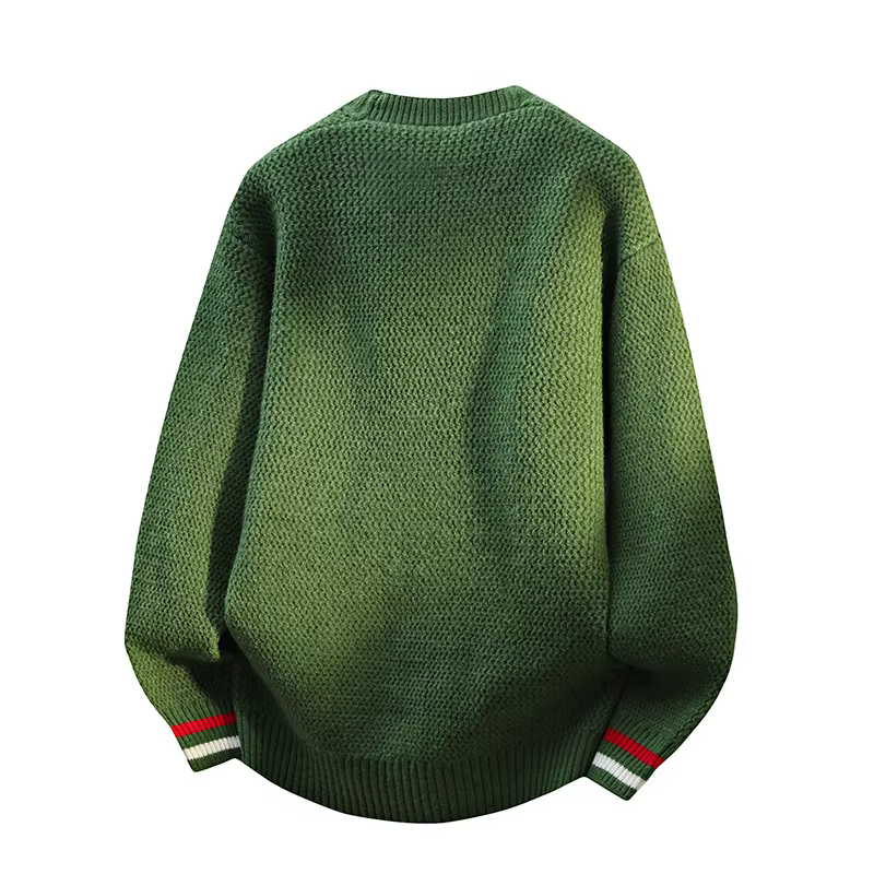 Nouvelle mode hommes col en v lâche tricoté Cardigans pulls qualité homme décontracté Sweatercoats vestes mâle hiver chaud Cardigans 4XL