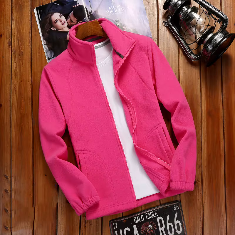 Cardigan multicolore à fermeture éclair pour femmes