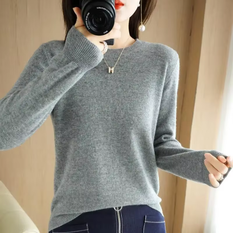Pull-over femme 2026, col rond