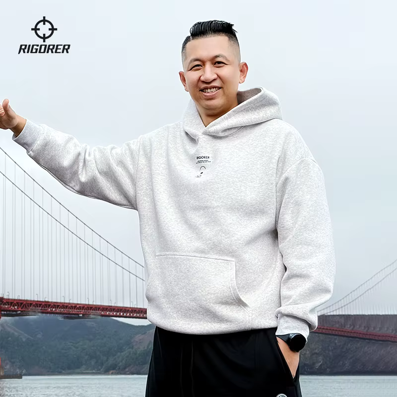 RIGORER pull à capuche multicolore pull hommes hiver nouveau sport ample décontracté Couple tricoté pull femmes pull
