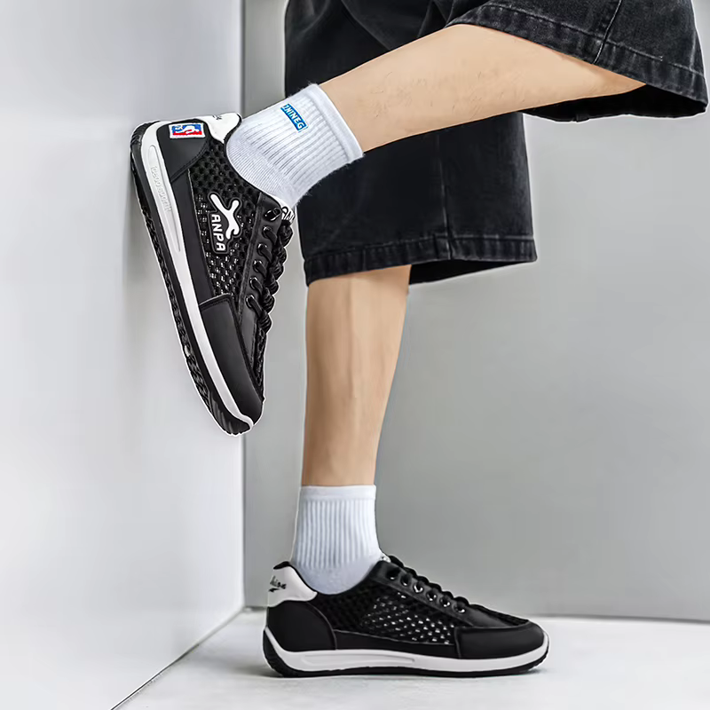 Baskets d'été en maille pour hommes, chaussures de créateur confortables et respirantes, baskets décontractées pour hommes, chaussures de sport antidérapantes pour l'extérieur, baskets pour hommes