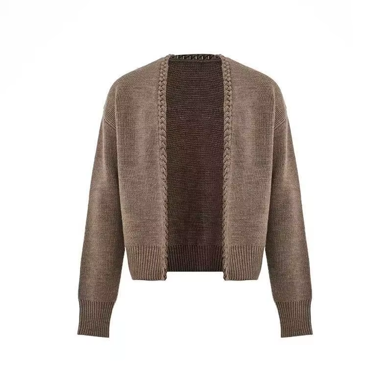 Vintage surpoids livres hommes Cardigan pull Design de luxe Jacquard tissage tricoté à la main hauts automne hiver laine tricots manteau