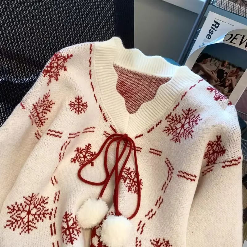Pulls de Noël à manches longues pour femmes