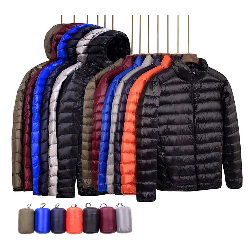 Nouveau automne et hiver doudoune hommes mode à capuche Super léger chaud mince manteau doudoune hommes manteau