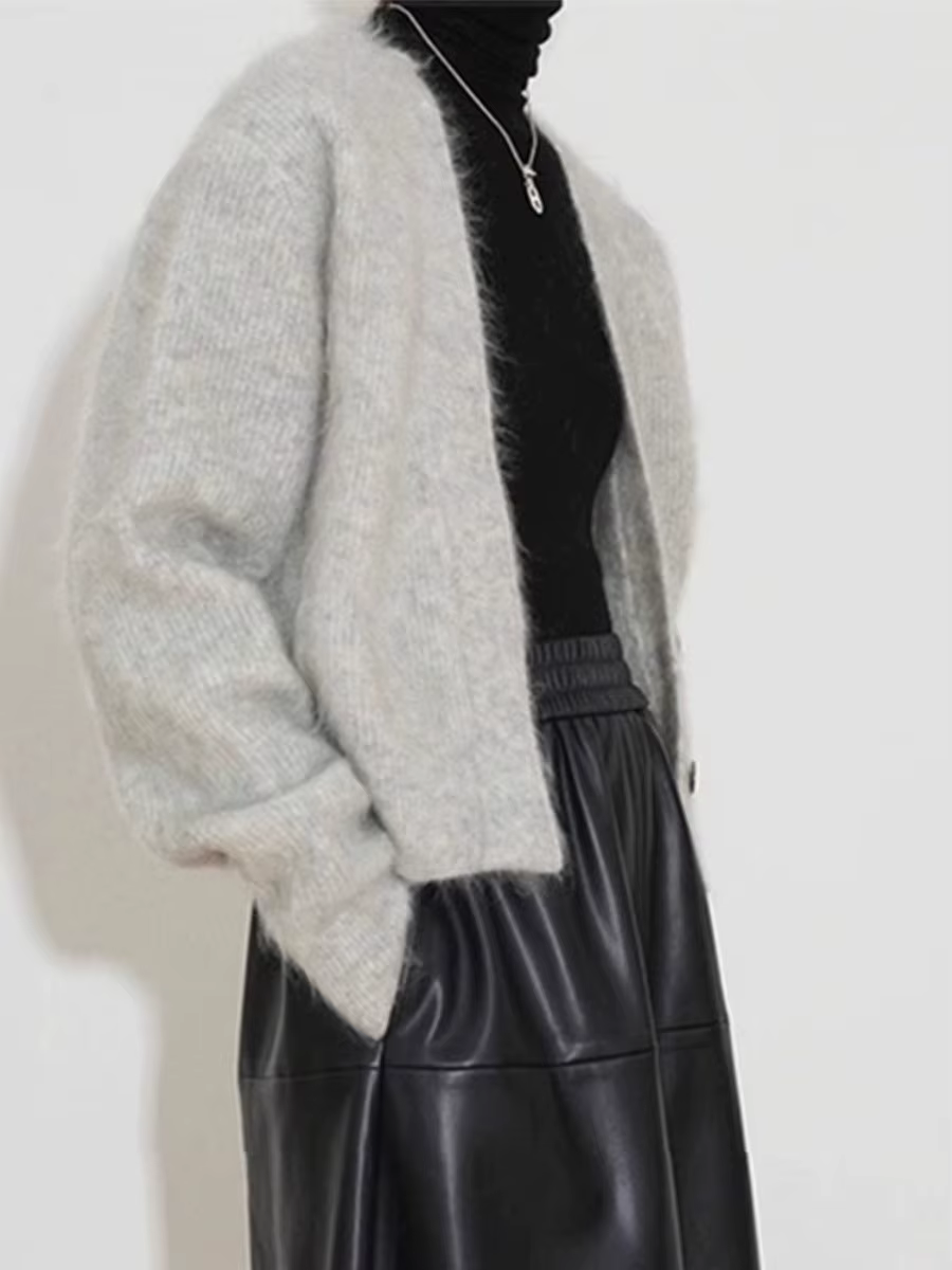 Pull marron rétro pour femme