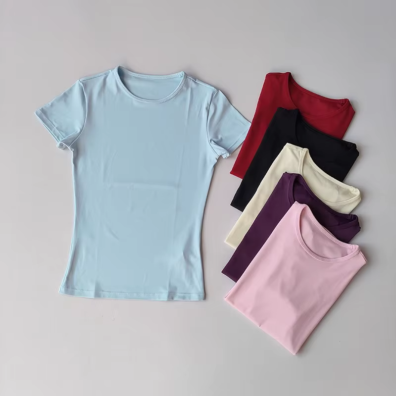 Chemise de sport de plein air pour femmes, vêtements de Yoga, T-Shirt de Fitness, de course à séchage rapide, haut d'entraînement, vêtements de sport féminins, vêtements d'exercice