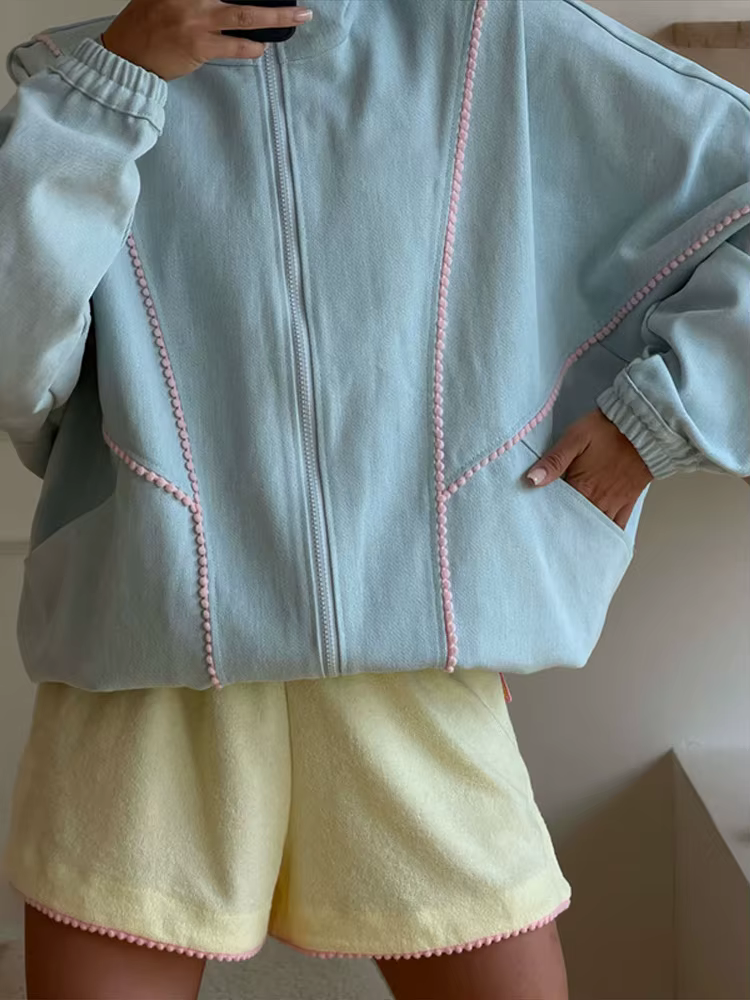 Ensemble jupe et veste pour femme, col en V en dentelle, taille cintrée, veste courte à simple boutonnage, épaules rembourrées, jupe droite unie, costume décontracté