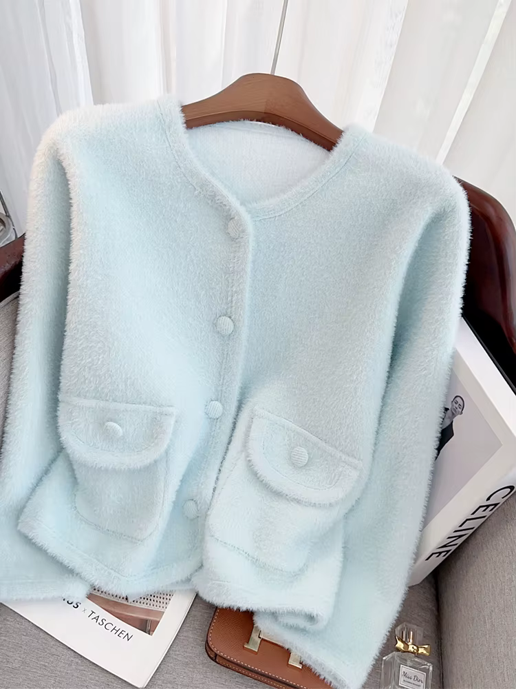 Cardigan rose pour femmes