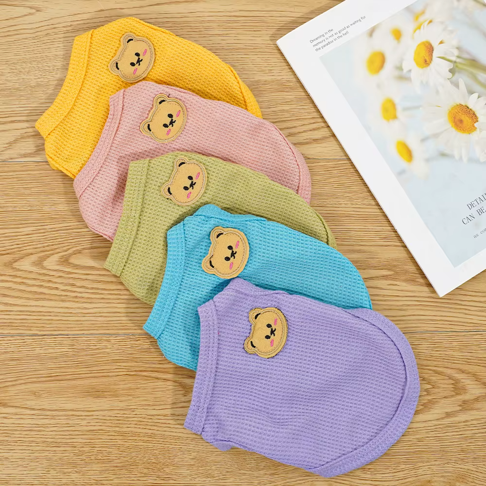 Vêtements pour chat, ours gaufré, gilet pour animaux de compagnie, Teddy d'été, Chihuahua, petit chien, vêtements à deux pattes, vêtements pour chiots, Costume pour animaux de compagnie