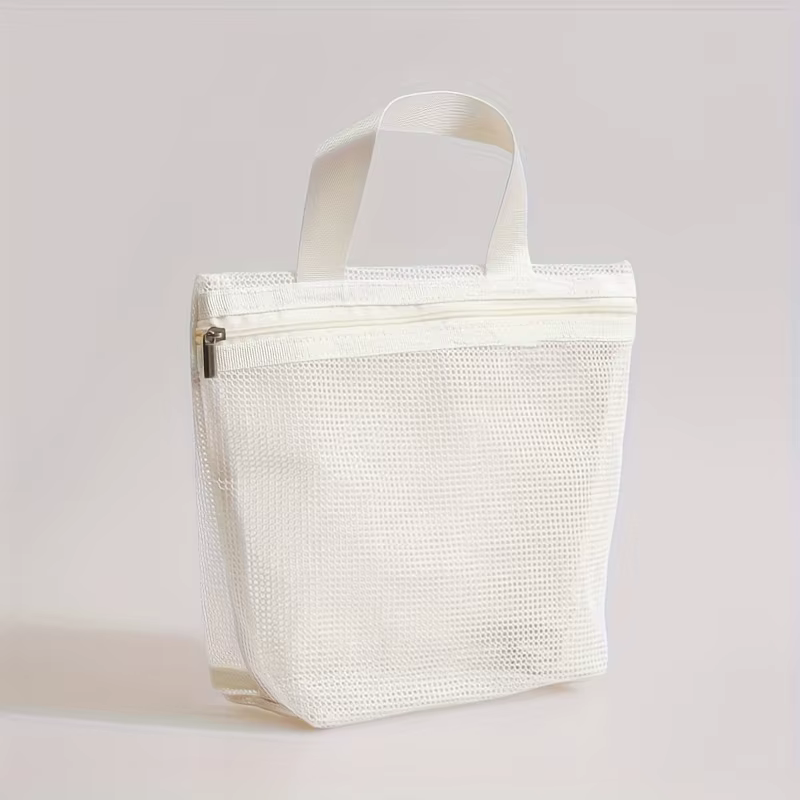 Sac à main en maille, sac de rangement ajouré pour le bain, la drainage, les articles de toilette, le rangement des tissus, les voyages, la natation, le maquillage portable, la plage