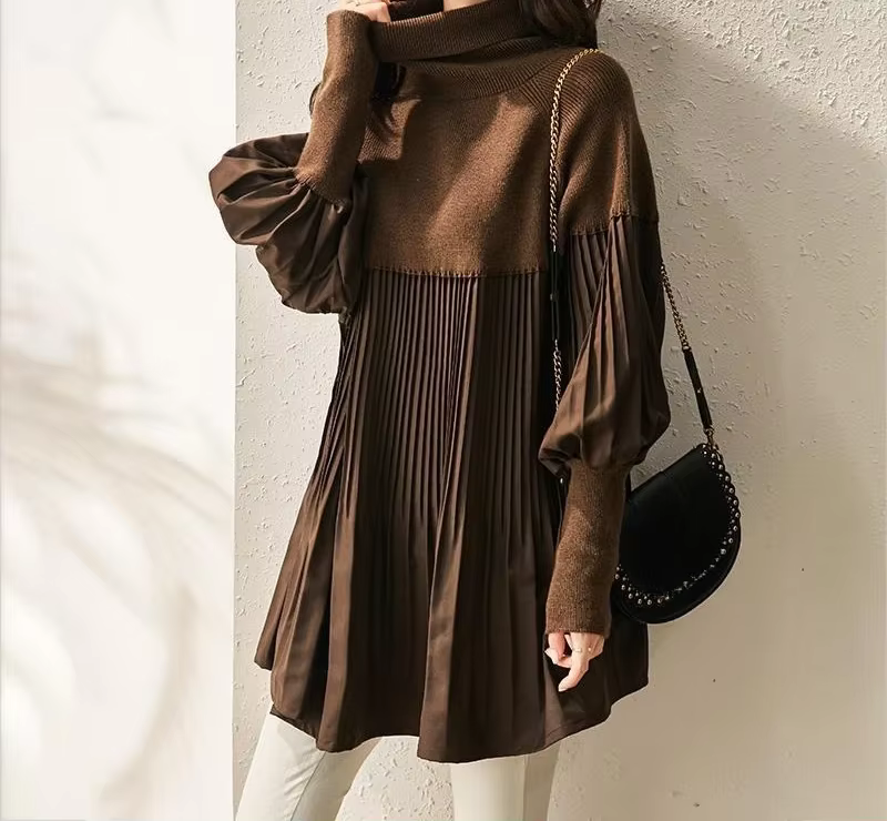 Pull ample YEMOCILE tricoter en matériau de qualité pour femmes, col roulé, coupe décontractée et ample, idéal pour automne et été, occasions spéciales et tous les jours