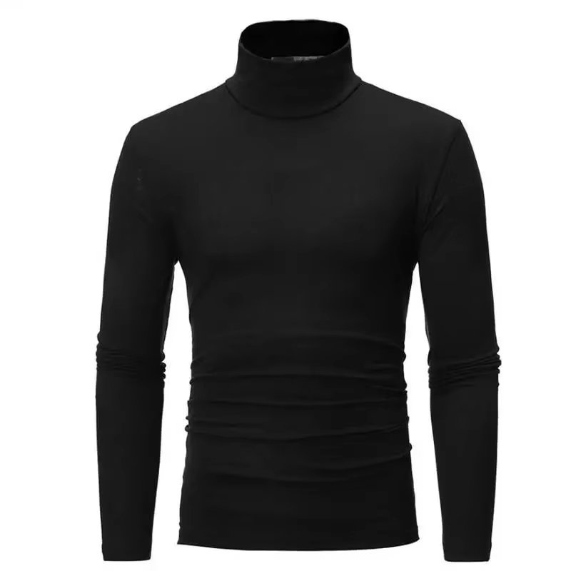 Sous-vêtements thermiques hauts hommes vêtements d'hiver chemise thermique automne hommes collants d'hiver col haut mince coupe ajustée T-shirt à manches longues