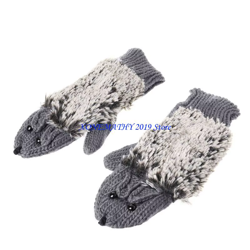 F42F – gants hérisson pour femmes filles
