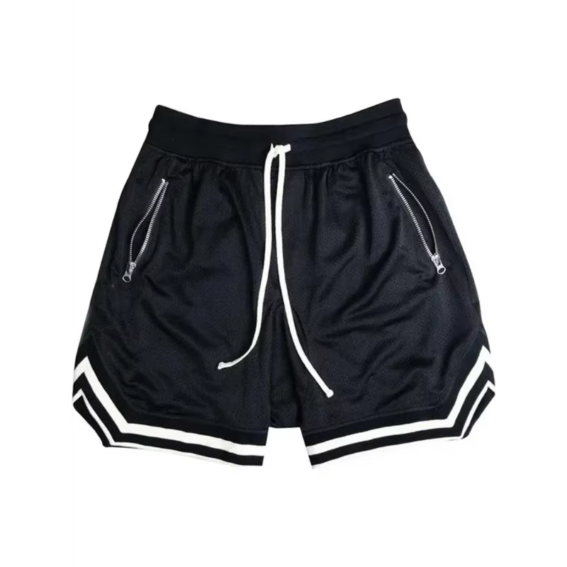 Shorts de sport en mesh pour hommes, été, basketball, fitness, course à pied, respirants, amples, entraînement musculaire, Bermuda Masculina