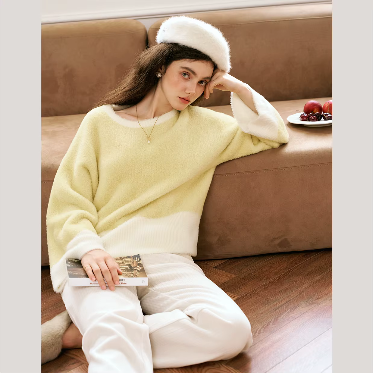 Pulls en tricot épissé pour femmes OLrain