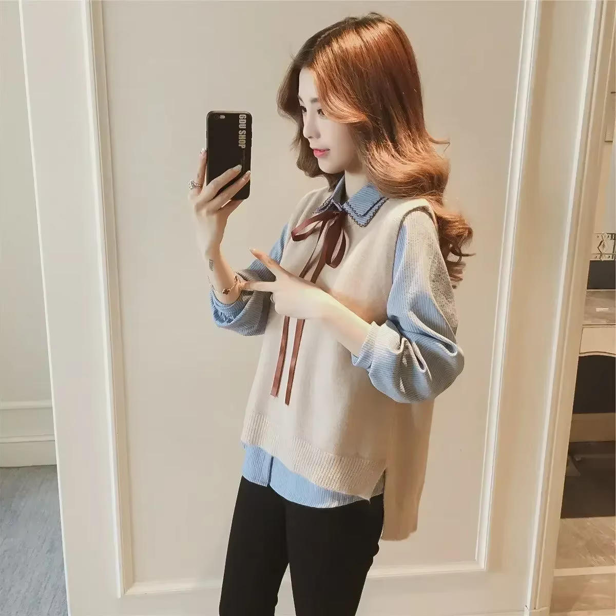 Gilet de style coréen pour femmes, gilets en tricot à la mode, pulls pour dames, laine lisse, vêtements jeunes, offre de printemps et d'automne